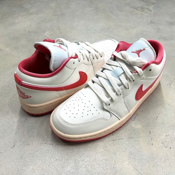 Nike Wmn's Air Jordan 1 Low Sail Guava Ice Pink Salt DC0774 109 - New - Picture 1 of 6